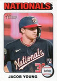 2024 Topps Heritage #394 Jacob Young White Border