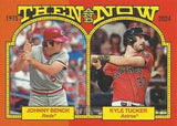2024 Topps Heritage - Then and Now #TAN-10 Kyle Tucker / Johnny Bench