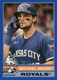 2025 Topps Heritage #99 Michael Massey Dark Blue Border