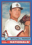 2025 Topps Heritage #311 Mitchell Parker Dark Blue Border