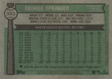 2025 Topps Heritage #393 George Springer Chrome Light Blue Sparkle Refractor
