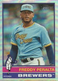 2025 Topps Heritage #76 Freddy Peralta Chrome Refractor