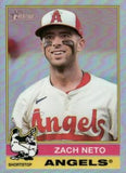 2025 Topps Heritage #396 Zach Neto Chrome Refractor