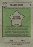 2025 Topps Heritage #NS-81 Francis Crick Notable Americans