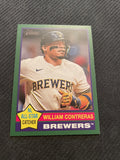 2025 Topps Heritage #300 William Contreras Dark Green Border