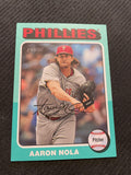 2024 Topps Heritage - Aqua Border #596 Aaron Nola