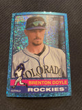 2025 Topps Heritage #175 Brenton Doyle Chrome Light Blue Sparkle Refractor