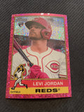 2025 Topps Heritage #88 Levi Jordan Chrome Pink Sparkle Refractor