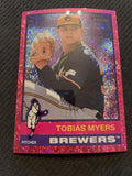 2025 Topps Heritage #137 Tobias Myers Chrome Pink Sparkle Refractor