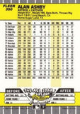 1989 Fleer #350a Alan Ashby