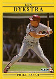 1991 Fleer #395 Len Dykstra