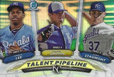 2018 Bowman #TP-KCR Staumont / Griffin / Lee Chrome Talent Pipeline