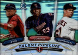 2018 Bowman #TP-MIN Gonsalves / Gordon /  Lewis Chrome Talent Pipeline