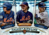 2018 Bowman #TP-NYM Evans / Conlon / Gimenez Chrome Talent Pipeline