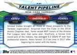 2018 Bowman #TP-NYY Gleyber Torres / Sheffield / Abreu Chrome Talent Pipeline