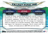 2018 Bowman #TP-PHI Kingery / Kilome / Sanchez Chrome Talent Pipeline