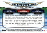 2018 Bowman #TP-STL Tyler O'Neill / Hicks / Gomber Chrome Talent Pipeline
