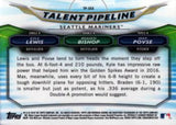 2018 Bowman #TP-SEA Povse / Kyle Lewis / Bishop Chrome Talent Pipeline