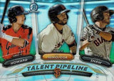 2018 Bowman #TP-SFG Shaw / Hinojosa / Howard Chrome Talent Pipeline