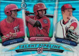 2018 Bowman #TP-WAS Fedde / Juan Soto / Abreu Chrome Talent Pipeline