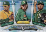 2018 Bowman #TP-OAK Blackburn /  Puk /  Luzardo Chrome Talent Pipeline