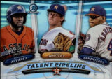 2018 Bowman #TP-HOU Whitley / Armenteros / Yordan Alvarez Chrome Talent Pipeline