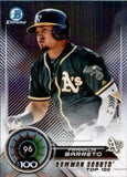 2018 Bowman #BTP-96 Franklin Barreto Bowman Chrome Scouts' Top 100