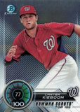 2018 Bowman #BTP-77 Carter Kieboom Bowman Chrome Scouts' Top 100