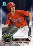 2018 Bowman #BTP-70 Adam Haseley Bowman Chrome Scouts' Top 100