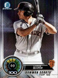 2018 Bowman #BTP-69 Chris Shaw Bowman Chrome Scouts' Top 100