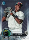 2018 Bowman #BTP-45 Estevan Florial Bowman Chrome Scouts' Top 100