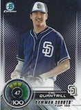 2018 Bowman #BTP-47 Cal Quantrill Bowman Chrome Scouts' Top 100