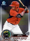 2018 Bowman #BTP-44 Juan Soto Bowman Chrome Scouts' Top 100