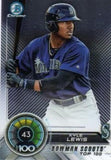 2018 Bowman #BTP-43 Kyle Lewis Bowman Chrome Scouts' Top 100