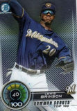 2018 Bowman #BTP-40 Lewis Brinson Bowman Chrome Scouts' Top 100