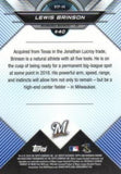 2018 Bowman #BTP-40 Lewis Brinson Bowman Chrome Scouts' Top 100