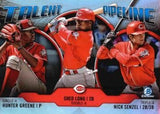 2019 Bowman #TP-CIN Hunter Greene / Long / Senzel Talent Pipeline