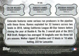 2019 Bowman #TP-COL Welker / Ramos / Brendan Rodgers Talent Pipeline