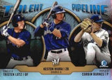 2019 Bowman #TP-MIL Lutz / Hiura / Corbin Burnes Talent Pipeline