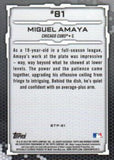 2019 Bowman #BTP-81 Miguel Amaya Bowman Scouts' Top 100