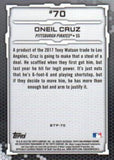 2019 Bowman #BTP-70 Oneil Cruz Bowman Scouts' Top 100