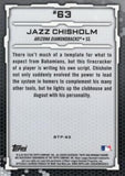 2019 Bowman #BTP-63 Jazz Chisholm Bowman Scouts' Top 100