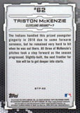 2019 Bowman #BTP-62 Triston McKenzie Bowman Scouts' Top 100