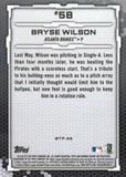 2019 Bowman #BTP-58 Bryse Wilson Bowman Scouts' Top 100