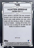 2019 Bowman #BTP-45 Hunter Greene Bowman Scouts' Top 100