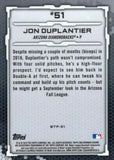2019 Bowman #BTP-51 Jon Duplantier Bowman Scouts' Top 100