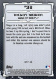 2019 Bowman #BTP-38 Brady Singer Bowman Scouts' Top 100