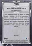 2019 Bowman #BTP-36 Andres Gimenez Bowman Scouts' Top 100