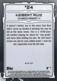 2019 Bowman #BTP-24 Keibert Ruiz Bowman Scouts' Top 100