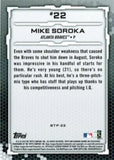 2019 Bowman #BTP-22 Mike Soroka Bowman Scouts' Top 100